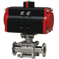 Dwyer 3-Piece Tri-Clamp Stainless Steel Ball Valve, Series WE03